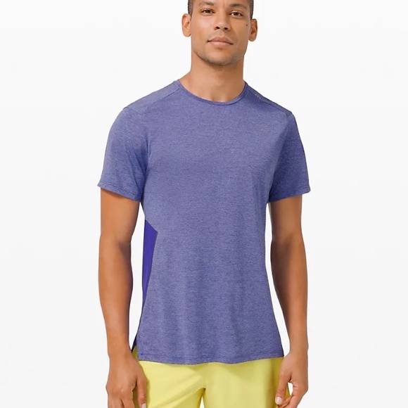 Fast and Free Short Sleeve *SeaWheeze in Heathered Lazurite/Lazurite - Picture 1 of 4